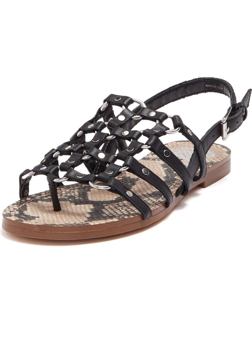 Vince Camuto Richintie Sandals Leather Gladiator Snakeskin shoes
